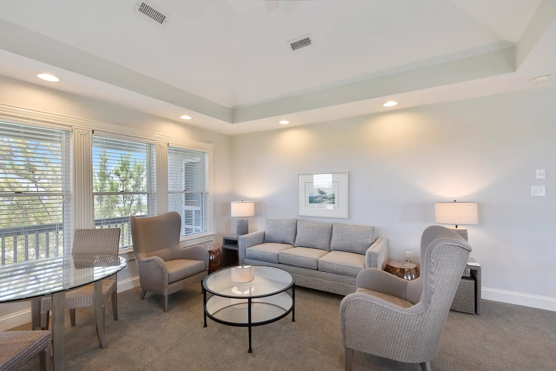 Cozy and inviting living room in the Harris 3 Bedroom Residence, perfect for relaxation and gatherings